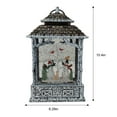 thumbnail image 4 of Temps de vacances 10In Polyresin Snowman Lanterne - Blanc, 4 of 5