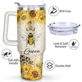 thumbnail image 2 of Bee 40 oz Tumbler with Handle and Straw Lid- 100% Leak Proof Travel Stainless Insulated Tumbler, Cup Holder Friendly, Perfect for Outdoor Travel, Car, and Sports, 2 of 6