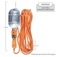thumbnail image 2 of Lámpara de Taller con Canastilla Metálica Color Naranja de 15 Metros. Clavija de 1.31 mm, 127 V, 60 Hz, 13 Amps. CNX FOCO8O, 2 of 8