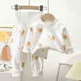 thumbnail image 2 of xaweyi Toddler Baby Boy Boy Fall Clothes Contrast Color Long Sleeve Sweatshirt Tops and Pants Set 2Pcs Winter Outfits,Sizes 3-4 Years, 2 of 4