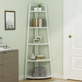 thumbnail image 2 of Tribesigns 5 Tier Corner Bookshelf, 70 inch Tall Corner Ladder Shelf, Industrial Plant Stand for Living Room, Bethroom, Kitchen, 2 of 6
