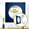 thumbnail image 3 of Designart "Abstract Euphoria Deep Blue Bliss" Abstract Painting Square Mirror Wall Decor Modern - Large Blue Square Bathroom Mirror - Square Printed Wall Mirror Art, 3 of 5
