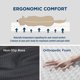 thumbnail image 3 of Cama para perros, ortopédica, autocalentable, impermeable, para perros grandes, 3 of 7