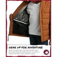 thumbnail image 3 of CANADA WEATHER GEAR Boys’ Winter Coat – Quilted Bubble Puffer Ski Jacket (Size: 8-20), 3 of 7