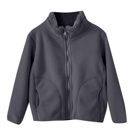 

Winter Coats for Toddler Girls Fleece Sherpa Cartoon Printed Hoodie Sweatshirt Casual Plus Size Comfort Lined Outerwear Jacket with Pocket Grey 3-4 Years