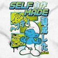 thumbnail image 2 of The Smurfs Cool Kanji Self Made Unisex Plus Size Sweatshirt Brisco Brands 5X, 2 of 5
