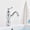 Chrome Short, variant on Antique Brass Basin Faucet Deck Mounted Single Handle Bathroom Crane Long Spout Lavatory Sink Hot Cold Mixer Tap Sink Faucet