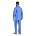 thumbnail image 7 of GLOBAL Men's 100% Cotton Long Sleeve Pajama Set, Breathable Lightweight Button Down Nightwear with Pants, S-3XL, 7 of 7