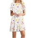 thumbnail image 2 of Puntoco Vestido De Mujer De Manga Corta Con Estampado Floral Y Cuello Redondo Blanco Xxl,Regalos Para Mujer Joven, 2 of 6