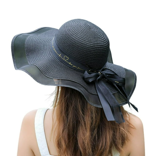Sun Hat Color Block Bow Summer Korean Style Dome Hat Headwear