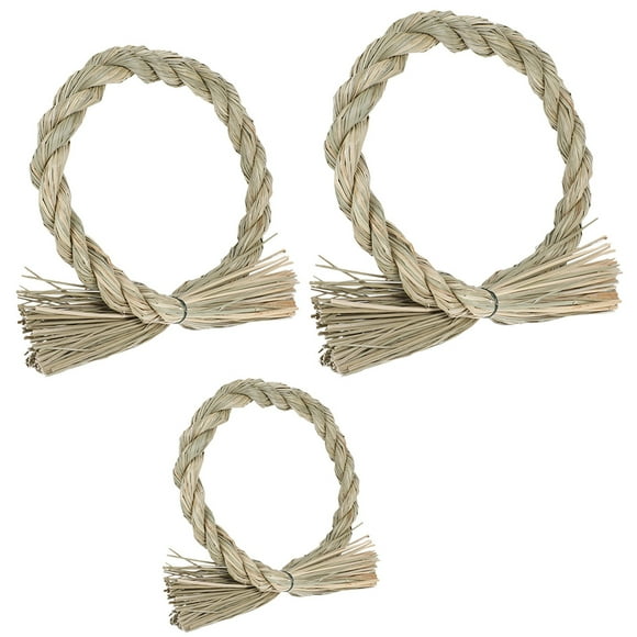 3pcs Chic Wreath Accessory Straw Garland Decor DIY Wreath Making Material