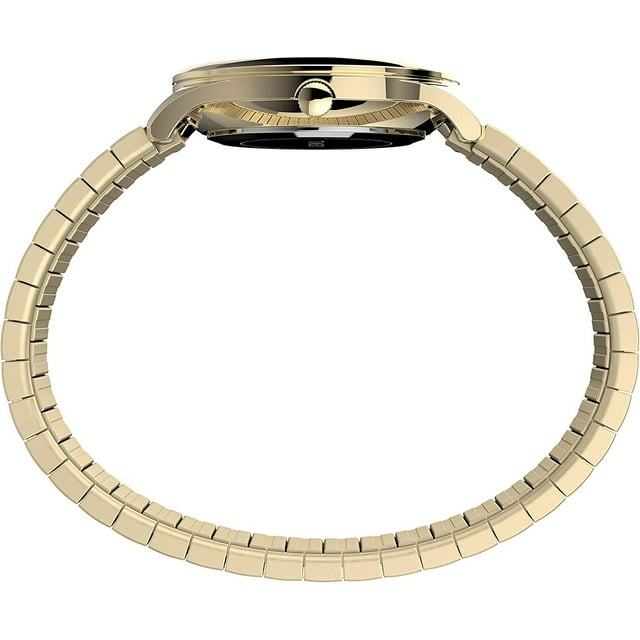 Reloj de 32 mm de lectura fácil moderna para mujer Timex - Gold-Tone Case White Dial con b Timex Timex