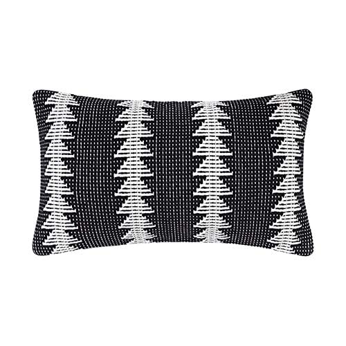 Black white Cushion Cover Polyester Pillows shams case Cover For Sofa Home Decor 