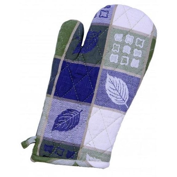 Mr. MJs Trading AG-38233S-2 Oven Mittens, Green Leaf Harvest - Set of 2