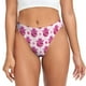 thumbnail image 1 of Fotbe Groovy Pink Disco Balls Tanga Sin Costuras para Mujer con Estampado – Panties Invisibles, Transpirables y Cómodos para Uso Diario-Medium, 1 of 6