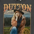 thumbnail image 2 of Yellowstone Beth Dutton Thoughts Unisex Adult Pull-Over Heather Hoodie, Black Heather, Small, 2 of 3