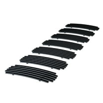 APS Premium Stainless Steel Black 8x6 Horizontal Billet Grille Compatible with Jeep Liberty 2005-2007 Main Upper N19-J69456J