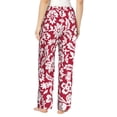 thumbnail image 3 of Fotbe Red Flowers Women's Pajama Pants,Sleepwear Pants,Pj Bottoms Drawstring And Pockets-XX-Large, 3 of 9