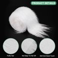 thumbnail image 2 of Uxcell Faux Fur Fabric Precut Strips, 59x4 Inch Plush Faux Fur Fabric Square for DIY Crafts [White], 2 of 6