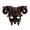 Red, variant on LARP Scary Goat Demon Mask,Halloween Realistic Half Face Devil Mask with Horns,Demon Cosplay Props