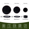 thumbnail image 3 of Famiware 12 Pieces Porcelain Dinnerware Set, Glossy Black, 3 of 6
