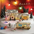 thumbnail image 4 of Xmas Resin Ornaments Village Decoration Christmas Vacation Village Decoration Holiday House Lighted Building Celebrating Holidays Xmas Resin Ornaments ANGGREK No, 4 of 5