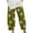 Green#1, variant on HomeGardon Capri Pants for Women Palazzo Lounge Pants Wide Leg Printed Cropped Bottoms Baggy Trousers Sweatpants with Pockets Cotton and Linen Trousers,Black S-5XL