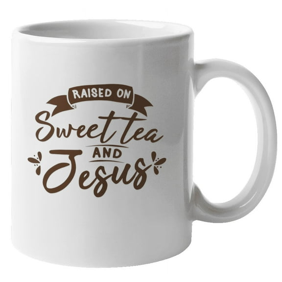 Sweet Tea and Jesus Coffee & Tea Mug for Christian, Men & Women (11oz)