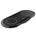 thumbnail image 1 of Wireless Dual Charger Phone 10W Max Fast Charging Mat Wireless Charging Pad Smartphone Charger, 1 of 9