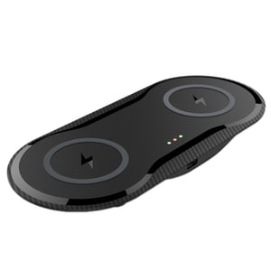 Wireless Dual Charger Phone 10W Max Fast Charging Mat Wireless Charging Pad Smartphone Charger