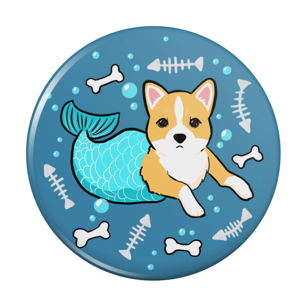 Merdog Mermaid Dog Kitchen Refrigerator Locker Button Walmart