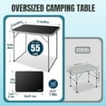 thumbnail image 4 of FUNDANGO Black Folding Card Table 2.4ft Ultra-Portable Small Folding Table for Camping, 31.5"L*23.6"W Black Collapsible Table for Indoor & Outdoor, Beach Table, 31.5"*23.6"*26.8",Black, 4 of 8