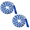 blue7m, variant on Beaded long skipping rope, group multi-person skipping rope, suitable for team activities orange7m
