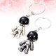 thumbnail image 4 of 2 piezas creativo espacio robot llavero elegante llavero divertido llavero decoración clave regalo pequeño para hombres mujeres, 4 of 4