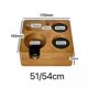 thumbnail image 2 of 6 Hole Espresso Tamper Holder Puck Screen Dosing Ring Wooden Coffee Tamper Station Base Espresso Tamper Mat Stand fit 51/54/58mm, 2 of 5