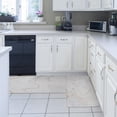 thumbnail image 4 of Marble Kitchen Mats and Rugs Set of 2, White Washable Absorbent Grey Gold Kitchen Runner Rug Carpet Anti-Fatigue Comfort Mat for Kitchen Bathroom Laundry, 4 of 5