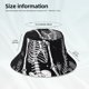 thumbnail image 3 of Balery Vintage Black white Plant skull Sombreros para el sol para hombre y mujer, sombrero de pescador con UPF 50+, 3 of 6