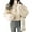 Apricot M, variant on Winter Women Jacket Thick Fleece Stand Collar Zipper Closure Long Sleeves Warm Windproof Heat Retention Outdoor Coat