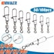 thumbnail image 2 of Conector de pesca de 50/100 piezas, anzuelos de pesca rodantes de acero inoxidable, señuelo de Pesca de Mar, Pin multifunción, aparejos de plantilla, 2 of 4
