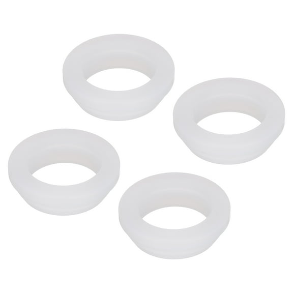 4Pcs Snap Rubber Grommet Hole Plug Mount Dia 28mm ID 23mm H 10mm Seal Anti-Scratch Transparent