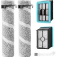 thumbnail image 1 of Replacement Brush Rolls and Filters for Bissell CrossWave Edge 4111A, 2 Pack, 1 of 5