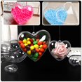 thumbnail image 5 of 10 piezas de bolas transparentes en forma de corazón, bola rellenable en forma de corazón, adorno para regalo, caja de regalo, decoración, 5 of 5