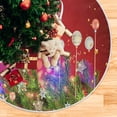 thumbnail image 5 of FMSHPON Red Xmas Christmas Tree Skirt Stand Mat for Holiday Party Decoration Indoor Outdoor 48 inches, 5 of 6