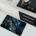 thumbnail image 6 of Diatomaceous Earth Bath Mat,Blue and Gold Marble Texture Soft Wrinkle Free Bathroom Floor Rugs Non-Slip Volume Super Absorbent Fast Drying for Bathroom Kitchen Door mat（50cmx80cm）, 6 of 6
