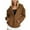 Brown, variant on HAOTAGS Hoodie for Women, Long Sleeve Hooded Sweatshirts Casual Fall Winter Jacket Black M