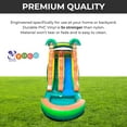thumbnail image 3 of Pogo Crossover Inflatable Water Slide with Blower, Tropical 15 Foot Kids Waterslide, 3 of 8