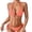 Saffron, variant on Women’s Two Piece Bikini Set Triangle Top and Tie Side Bottoms with Mesh Overlay Adjustable Swimwear for Beach Pool Army Green L