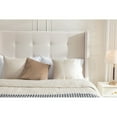 thumbnail image 2 of Peyton Upholstered Queen Bed / 54" High Headboard / Traditional Hand Buttoned Tufting / Nailhead Trim Wingback / No Box Spring Needed / Easy Assembly / Ivory Velvet, 2 of 9