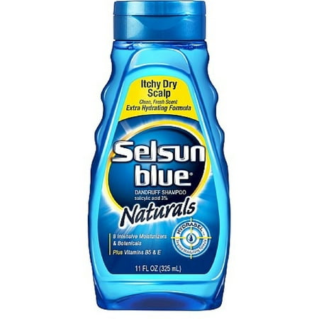 Selsun Blue Naturals Shampooing démangeaisons du cuir chevelu sec 11 oz (Pack de 3)