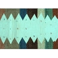 thumbnail image 1 of Ahgly Company Indoor Rectangle Abstract Light Blue Contemporary Area Rugs, 4' x 6', 1 of 4